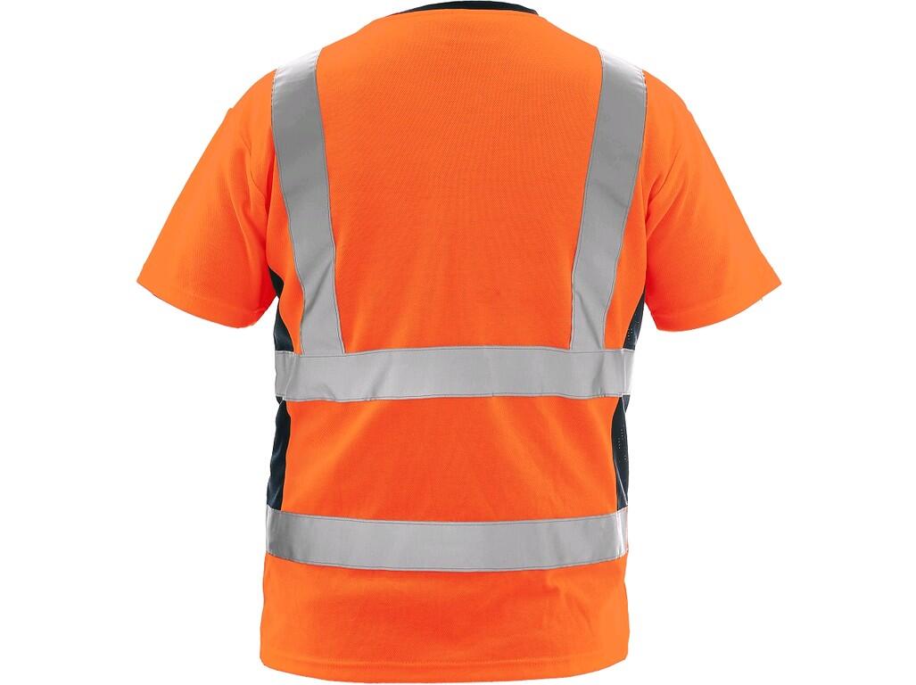 Tričko CXS EXETER, výstražné, pánské, oranžovo-modré